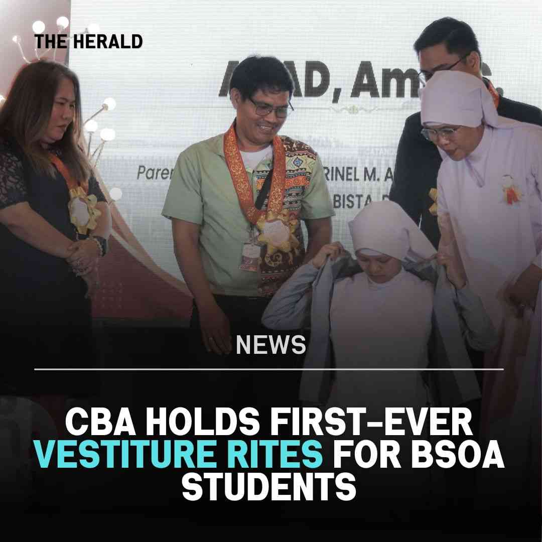 CBA HOLDS FIRST EVER VESTITURE RITES FOR BSOA STUDENTS