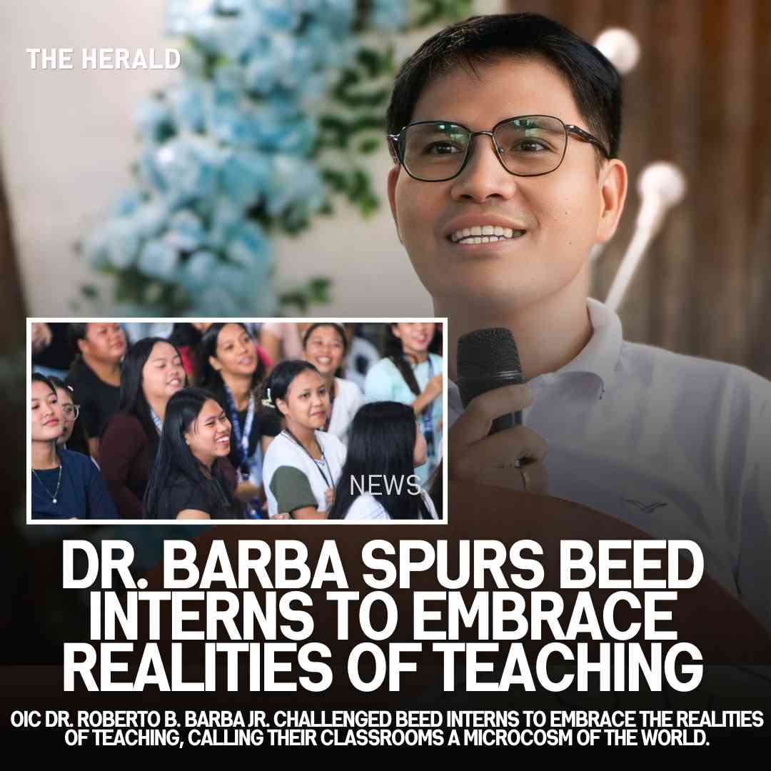 DR. BARBA SPURS BEED INTERNS TO EMBRACE REALITIES OF TEACHING