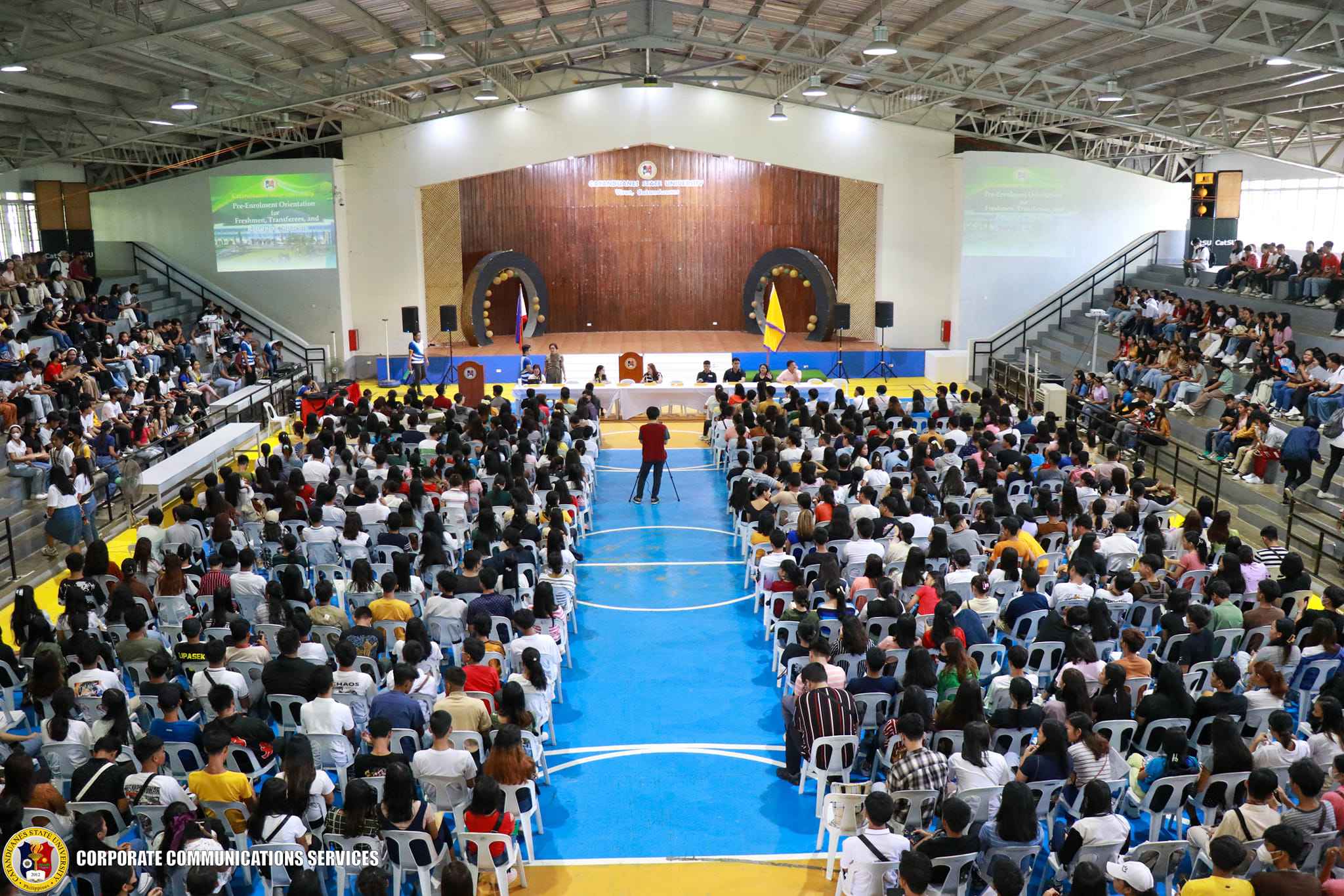 Present certificate of indigency if no medical tests during enrollment, Dr. Azanza tells CatSU incoming students on pre-enrollment orientation