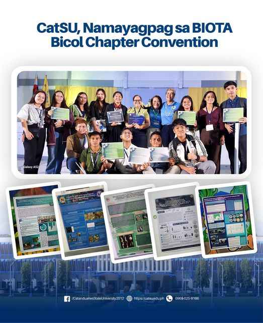 CatSU, Namayagpag sa BIOTA Bicol Chapter Convention