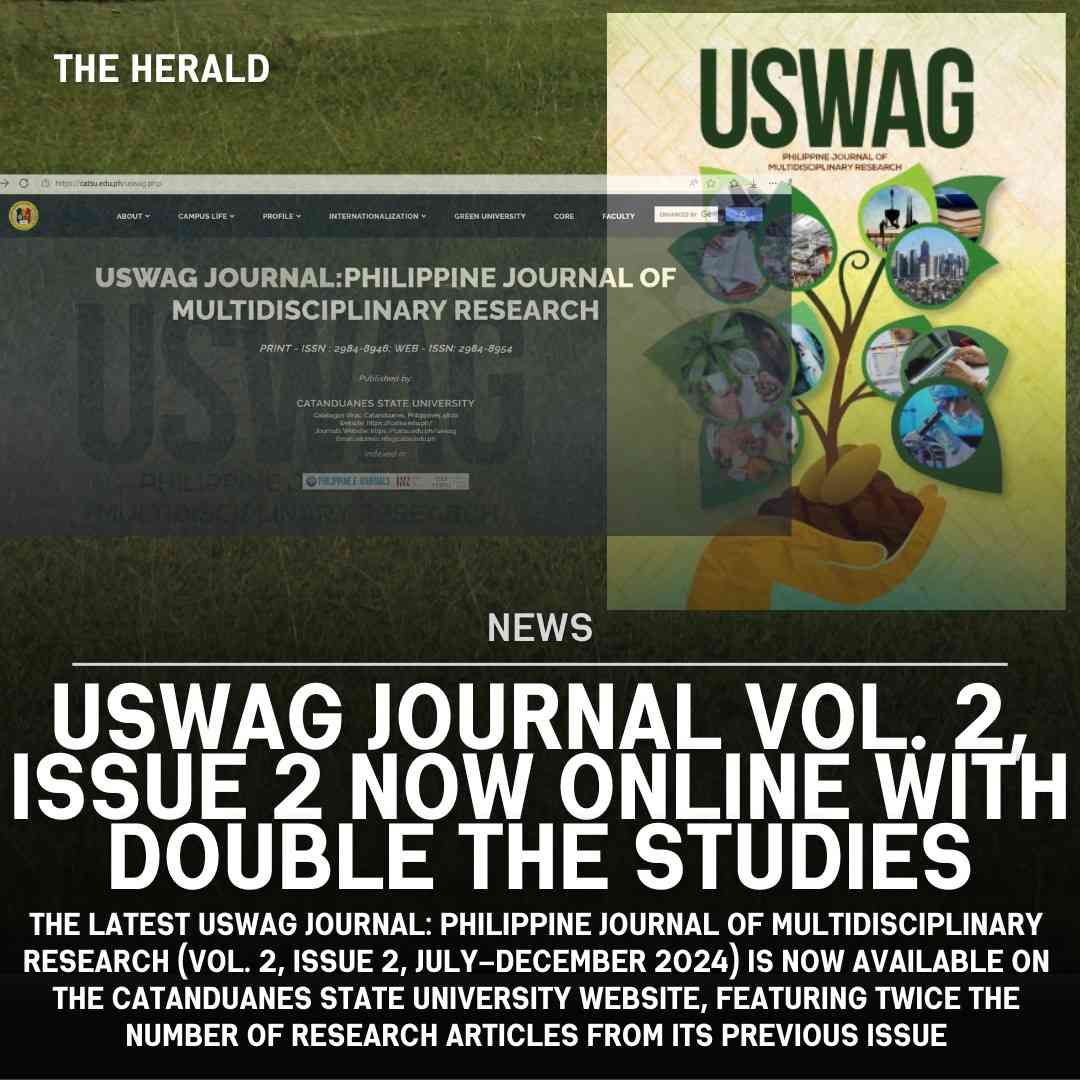 USWAG JOURNAL VOL. 2 ISSUE 2 NOW ONLINE WITH DOUBLE THE STUDIES 