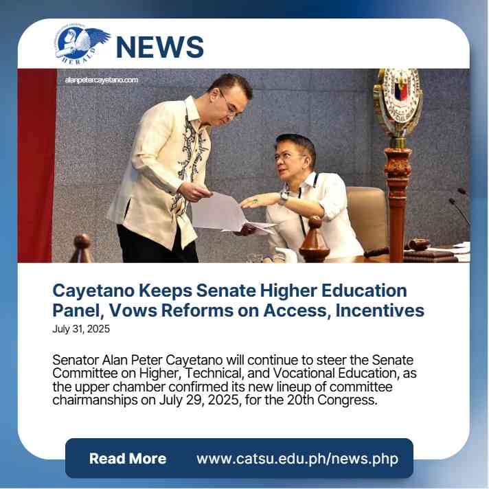 Cayetano Keeps Senate Higher Education Panel, Vows Reforms on Access, Incentives