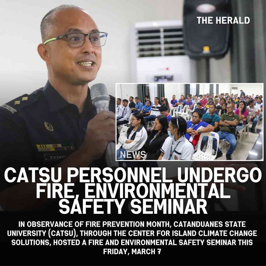 CATSU PERSONNEL UNDERGO FIRE, ENVIRONMENTAL SAFETY SEMINAR