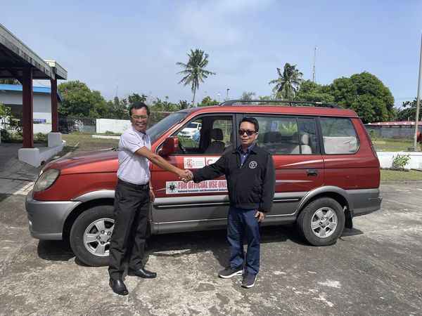 NEDA donates vehicle to CatSU