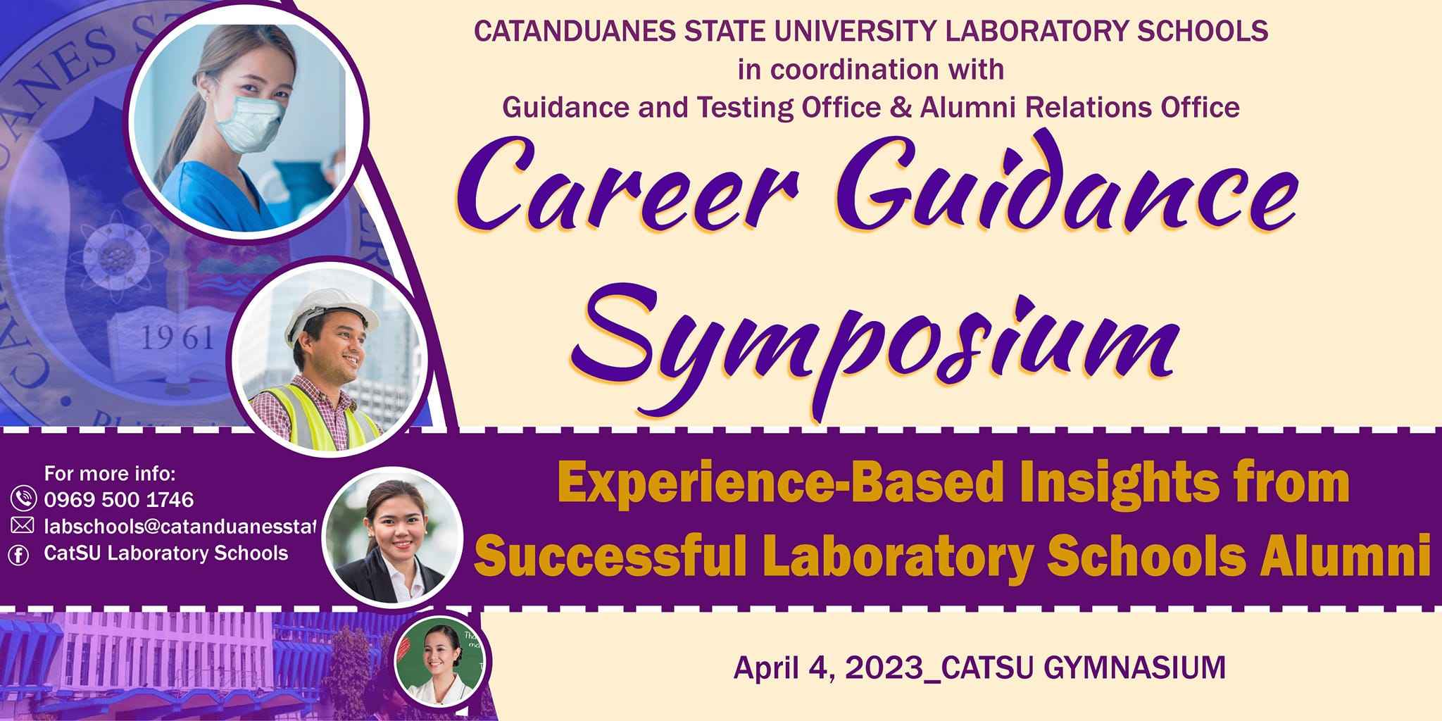 CatSU GCTO, Alumni Relations Office team up to conduct Career Guidance Symposium for High School Students