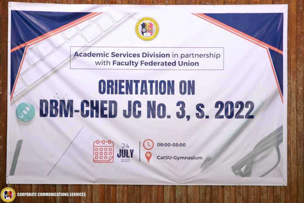 CatSU-OVPAA holds university-wide Orientation on Faculty Reclassification per DBM-CHED Joint Circular No. 3, s. 2022